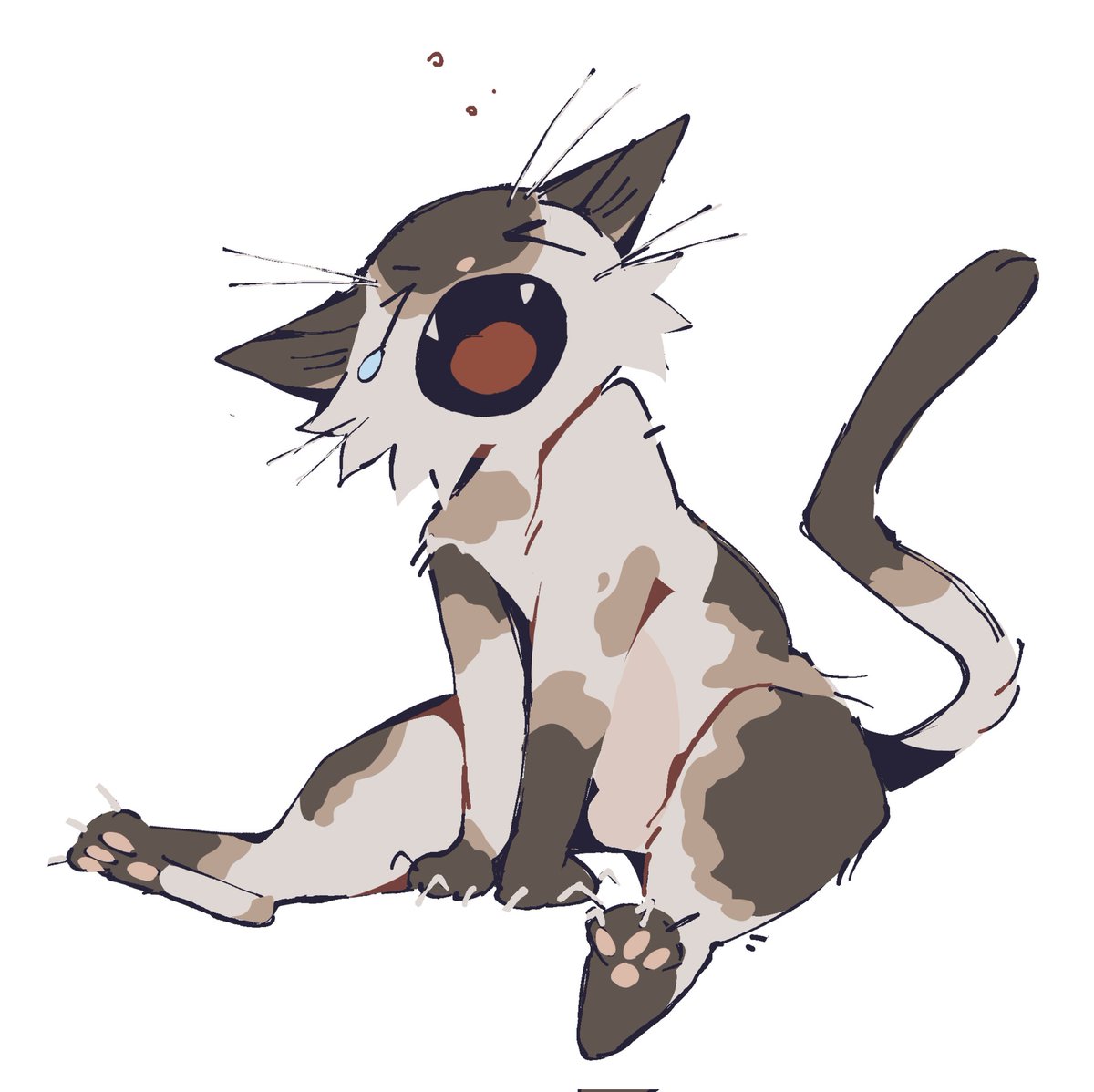 kitty yaaaaawn 
completed artwork for pancakedutchie on butterfly app