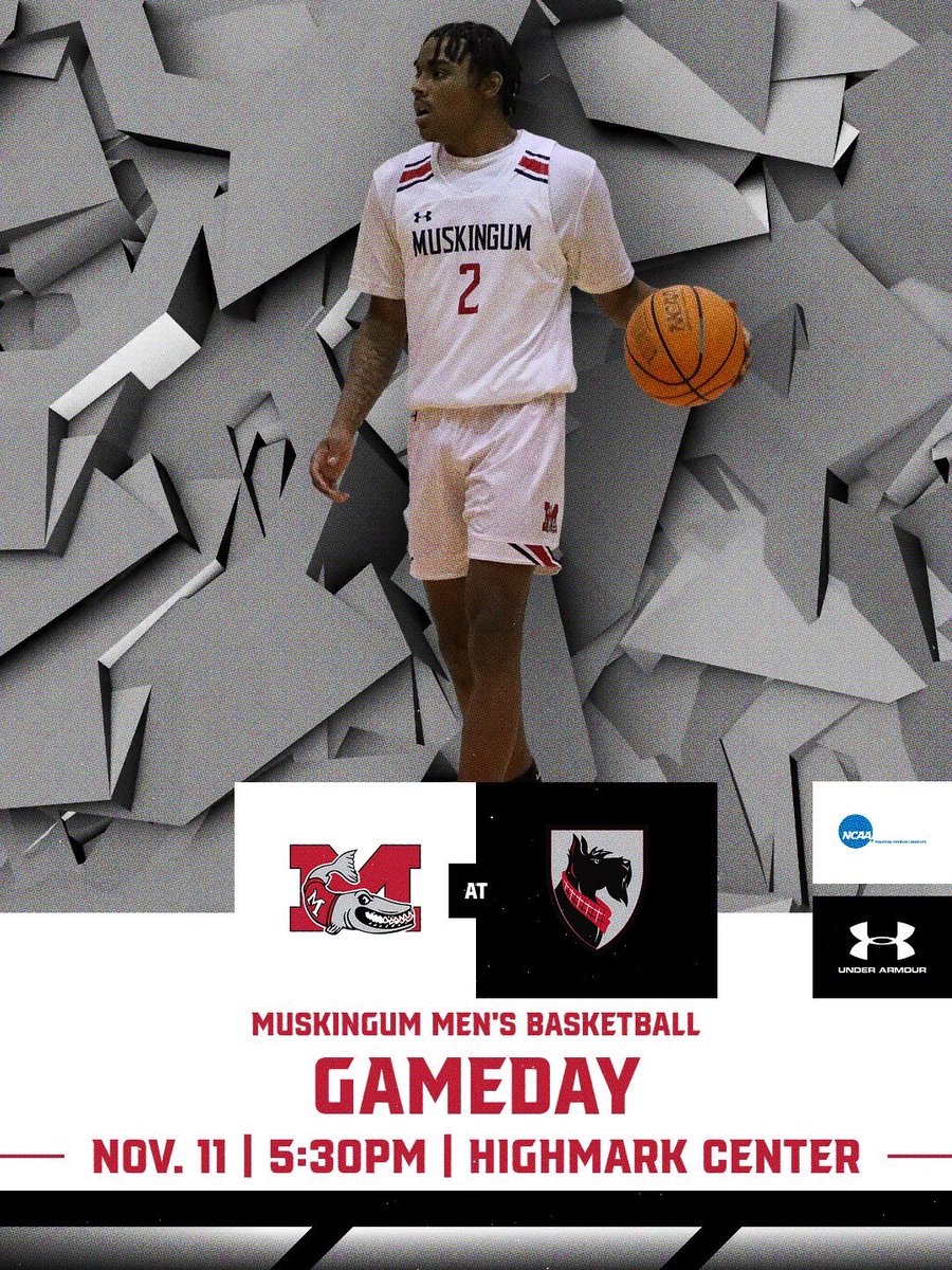 Men’s Basketball GAMEDAY! The Muskies will open their 2025-26 season as they’ll travel to Carnegie Mellon! Tip off is slated for 5:30pm. 
📊 fightingmuskies.com/sports/mbkb/20…
📺 shorturl.at/6ZnC9