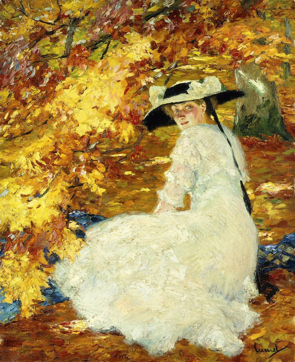 OTOÑOS
"Otoño nos cita con un son de flautas: vamos a buscarlo por la tarde clara."

🖋Jaime Bodet
🖌Edward Cucuel