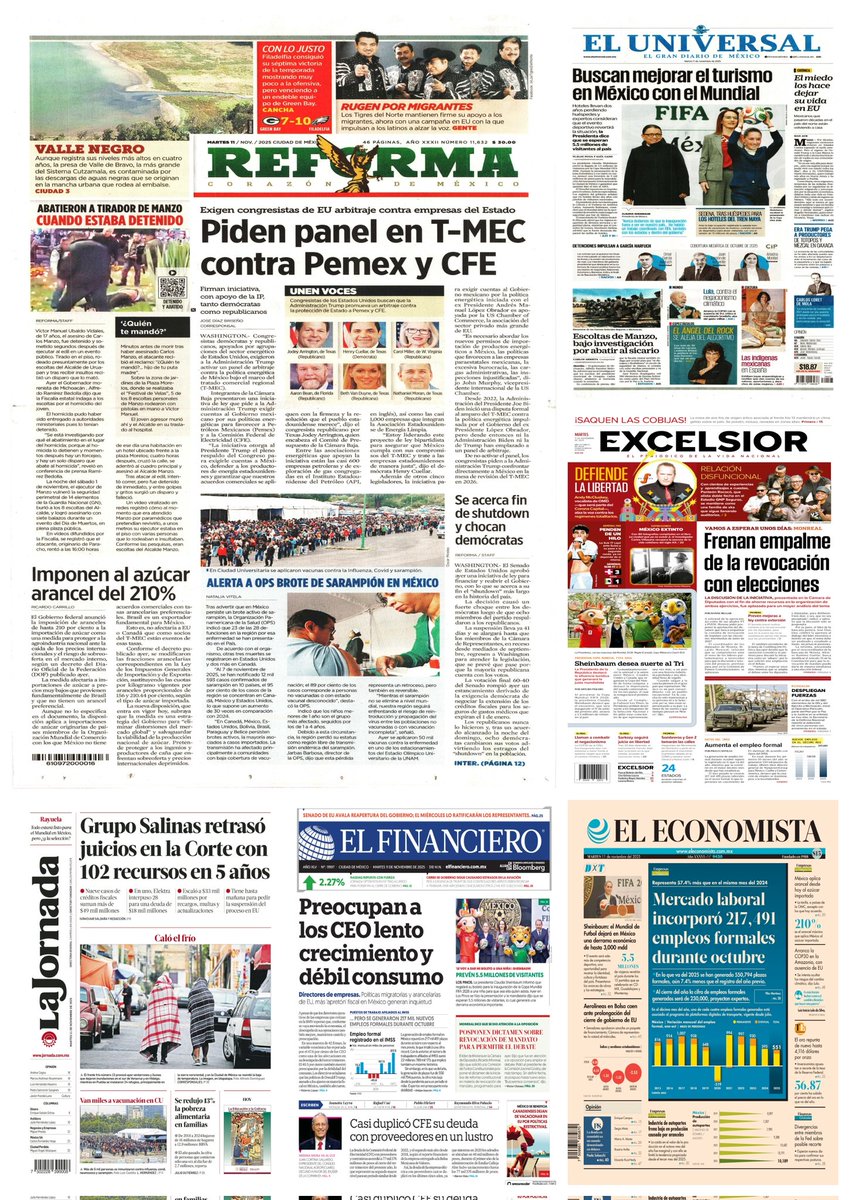 castroclemente's tweet image. En #PrimerasPlanas 
#Portadas 
- Ejecutaron al asesino de edil en Uruapan 
- Marinos de élite a la caza de grandes capos

Hay #monos tirando lodo 

EnTT: Martes 11 #MañaneraDelPueblo Plan Michoacán Ricardo Salinas Pliego #KornoPanzón

#EnPortada 
#TromposyPirinolas
#FelizMartes