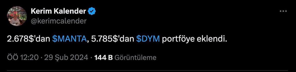 🚨#SONDAKİKA

🔴 Sosyal medyada 'Kerim Kalendar' olarak tanınan kripto para fenomeninin aldığı 2 coin %99 düştü. 2 adet Altcoin’in eski seviyesine ulaşması için 120x lazım. Tüm takipçileri battı.

Utanmaz, attığı twiti sildi….