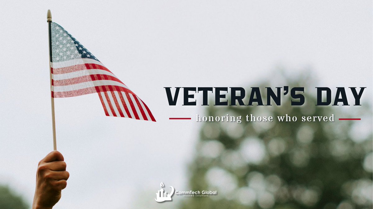 commtechglobal's tweet image. Honoring our heroes this Veteran&apos;s Day 

Today, we salute the brave men and women who served with courage and sacrifice.

Thank you for your service!

#VeteransDay #Gratitude #HonoringHeroes #CommTechGlobal