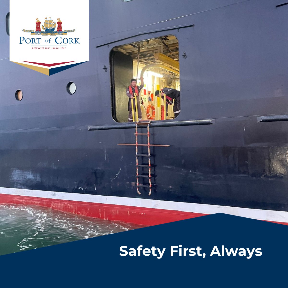 Protecting our people, cargo, and environment is our top priority. At the Port of Cork, strict safety standards ensure smooth operations and peace of mind for all.
🦺

📸Kevin O Callaghan