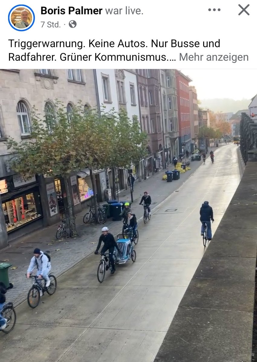 PlutoniumD87305's tweet image. 🚴‍♂️

                      #Triggerwarnung. 

● Keine Autos. 
●  Nur Busse und Radfahrer. 
●  Grüner Kommunismus. 
●  Weltuntergang. 
●  Nix für Fußgänger 
● Behindert. 

facebook.com/share/v/1GuXzN…