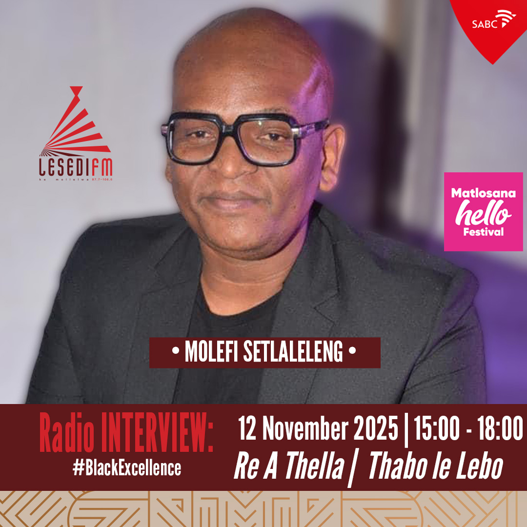 LesediFM's tweet photo. #ReAThella le Thabo Mokone le Lebo Maoela.
🎤Re bua le Molefi Setlaleleng wa #HelloFest ho #BlackExcellent.
🎤Re tsamaya le Khaya Mthethwa ho #GospelHour.
#65KeMollelwa
📞: 086 000 3084
📲: 083 284 0008
🌐: https://t.co/SdWJ7CZQ7i https://t.co/jIcbp6BWJk