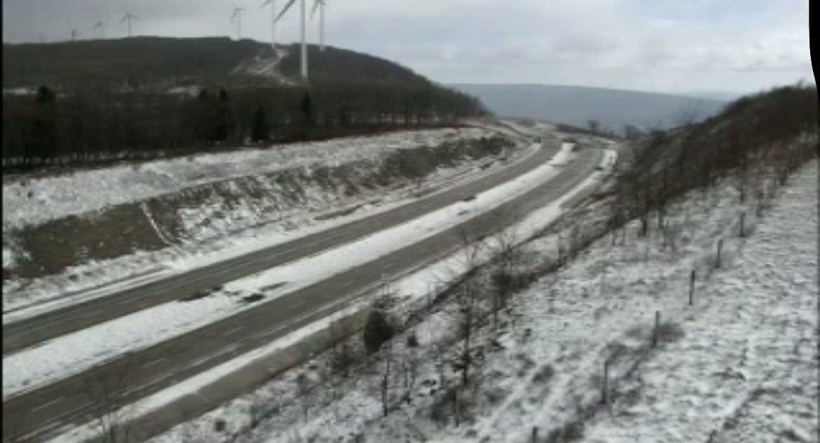 Snow has tapered off, but slick conditions remain on many primary and secondary roads, especially on bridges and in the higher elevations. Crews are still treating trouble spots, so drivers should slow down, allow extra stopping distance, and use caution on ramps and expressways.