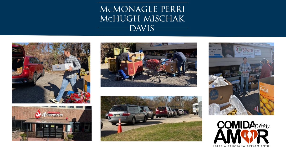 The firm is proud to support Iglesia Cristiana Avivamiento’s Comida Con Amor ministry food bank. Attorney Rich Kravets helped church members assist those navigating the lack of SNAP funding. The food bank happens every Tuesday. Learn more at avivamientophilly.com/iframe/