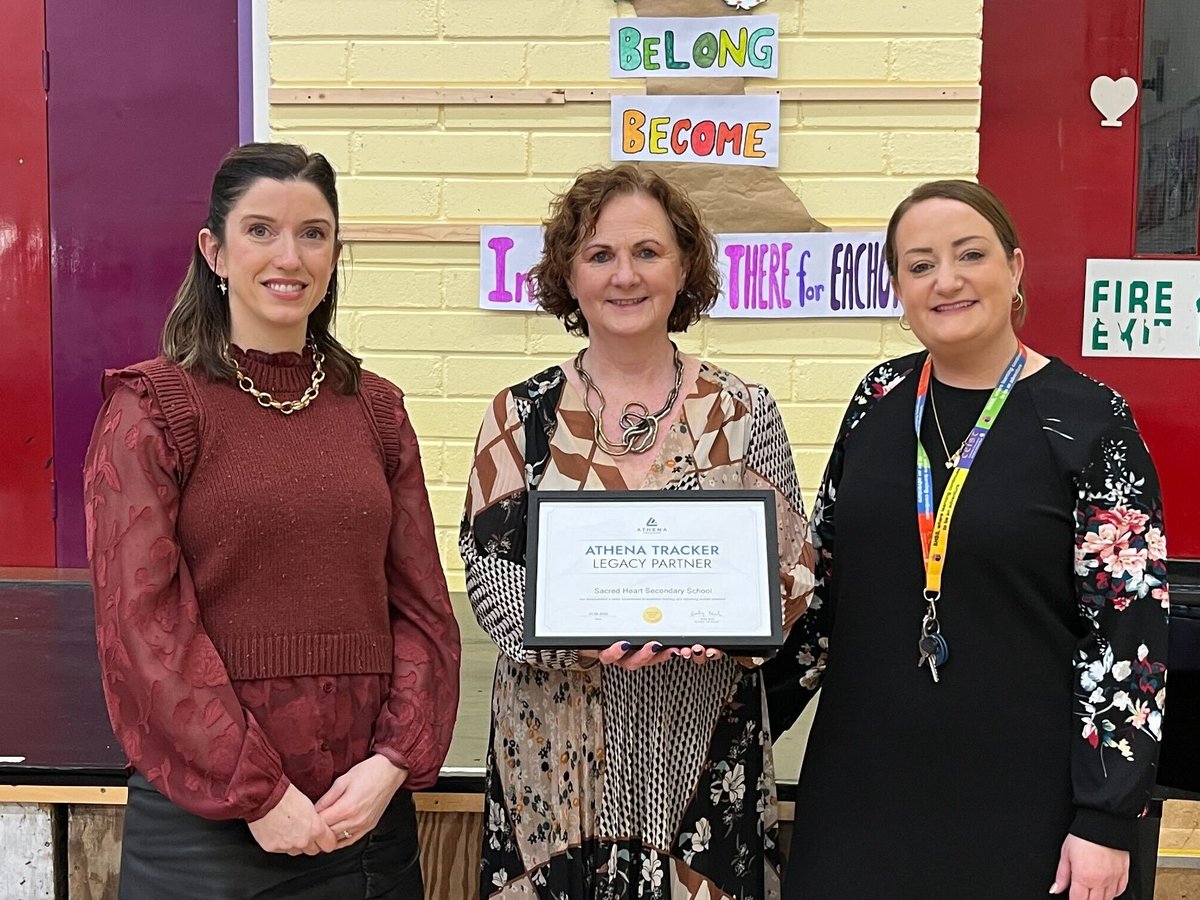 👏 Congrats to Sacred Heart Secondary School, Clonakilty, our newest #AthenaTracker Legacy Partner! 

With 568 students and a strong focus on inclusion, community, and excellence — they truly embody Be You, Belong, Become.

<a href="/shssclon/">Sacred Heart Secondary School</a>