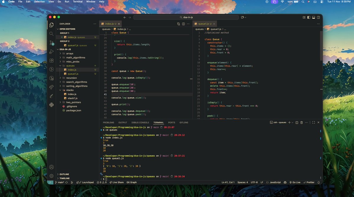 sayanstwt's tweet image. daily log

&amp;gt; did some office work
&amp;gt; learned how to implement a Queue in javascript with optimised method

not much of a productive day