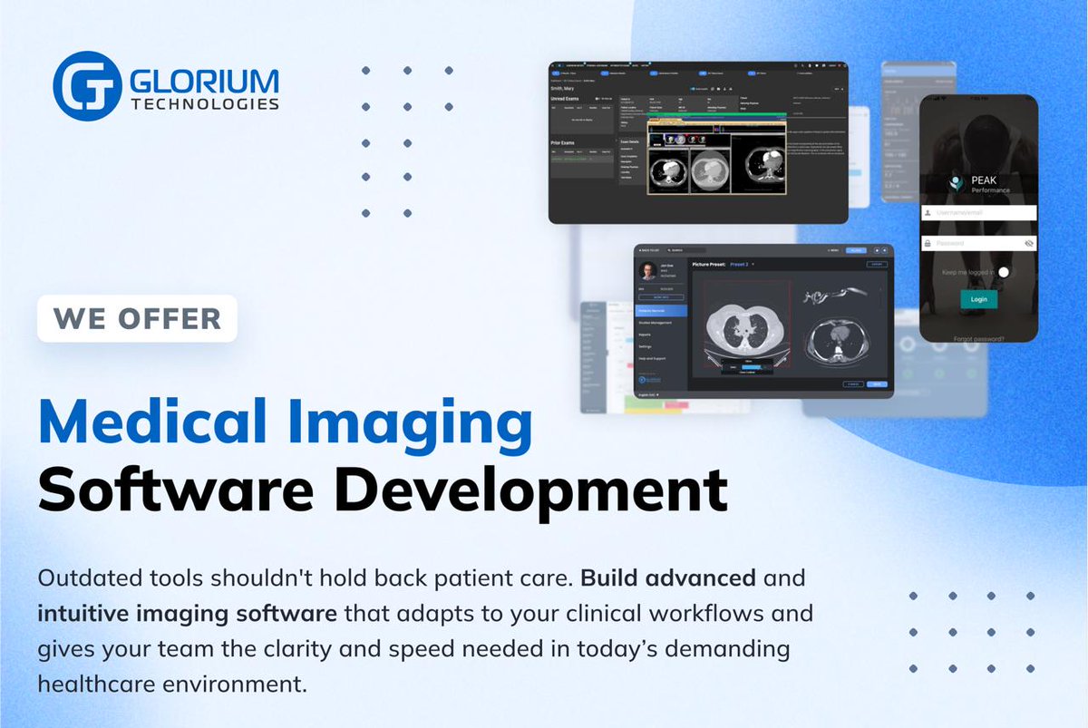 Glorium_Tech's tweet image. 🩺 The future of medical imaging is about clarity, precision, and speed — all powered by technology.

From AI-assisted diagnostics to smart PACS systems and 3D reconstruction tools, today’s solutions redefine how healthcare professionals see, analyze, and act.

At Glorium…