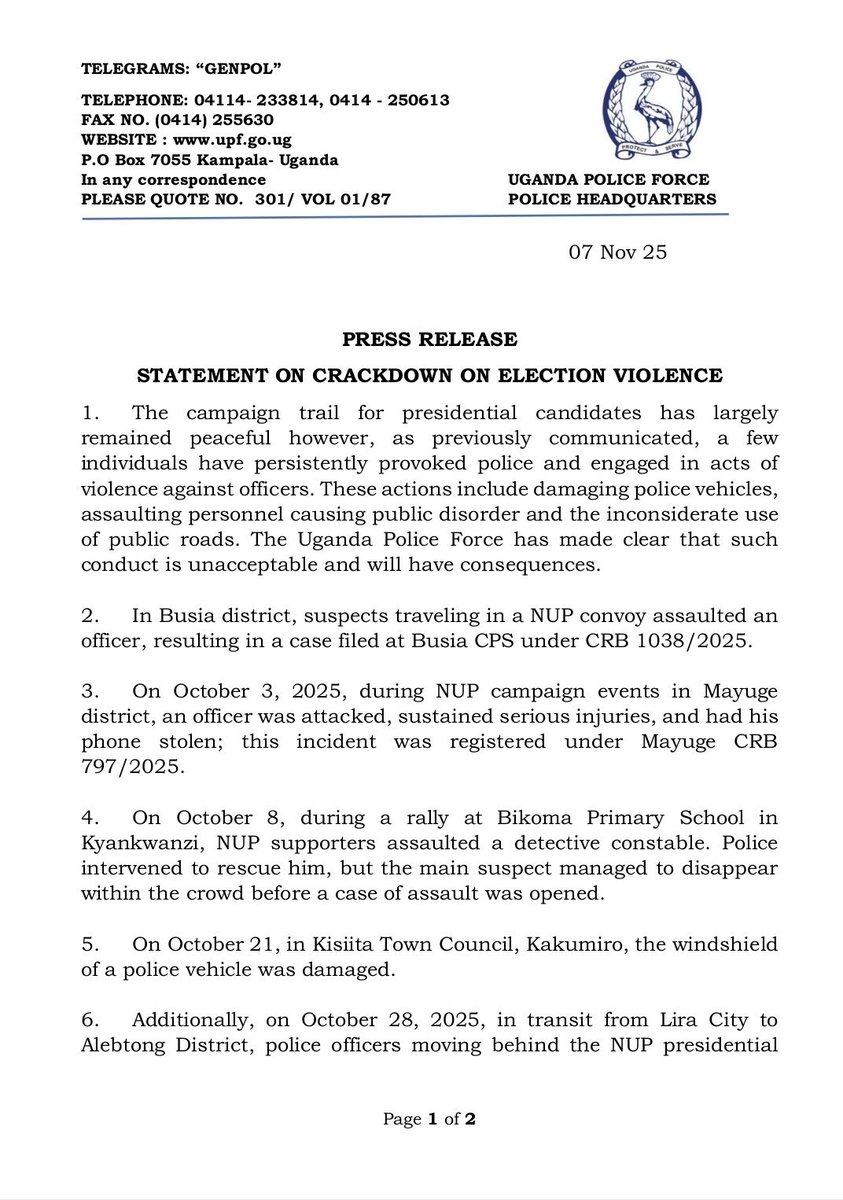 So how did “assaulting officers, destroying government property” turn into “unlawful drilling”? Anyway, after spending 4 years in Luzira prison without any case, Olivia Lutaaya goes back barely a year after her release. #FreeOliviaLutaaya