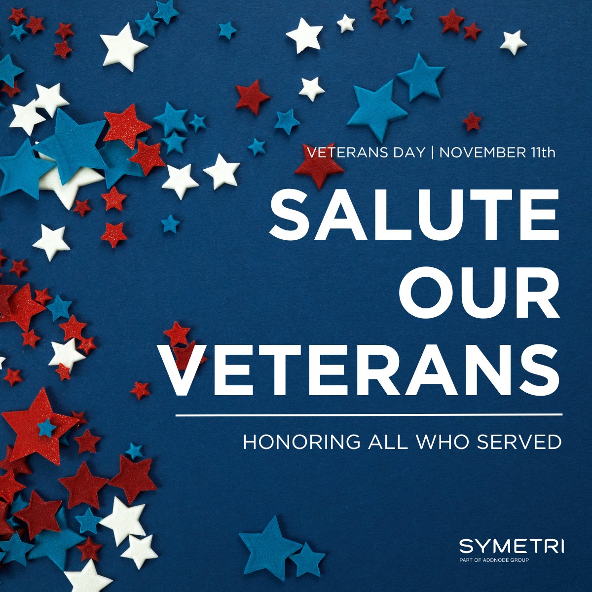 On this Veterans Day, we pause to honor the courage, dedication, and sacrifice of the men and women who have served in the armed forces. Your commitment to protecting our freedoms inspires us all. Thank you for your service and for the example you set. #VeteransDay2025