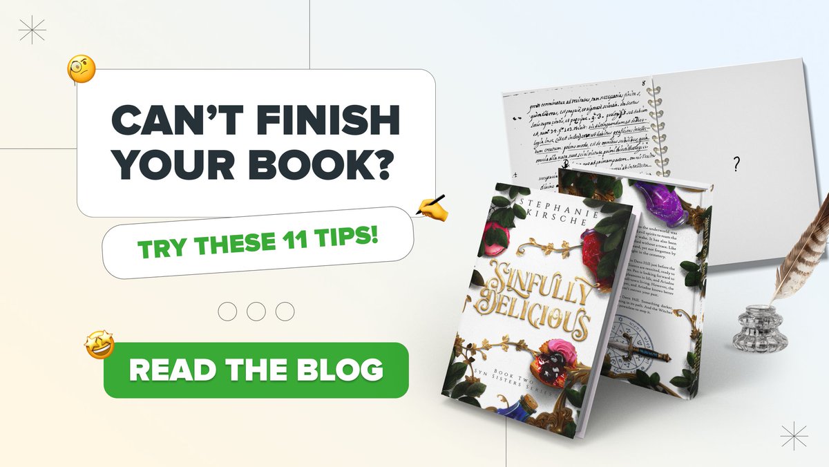 miblart's tweet image. 80% of people dream of #writingabook, but only 8% actually finish. Writer’s block? Perfectionism? Life? We’ve all been there. Here are 11 tips to help you finally reach “The End.” 👉  miblart.com/blog/cant-fini…