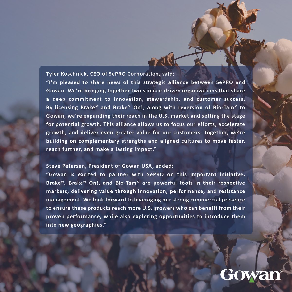 Gowan Company tweet media