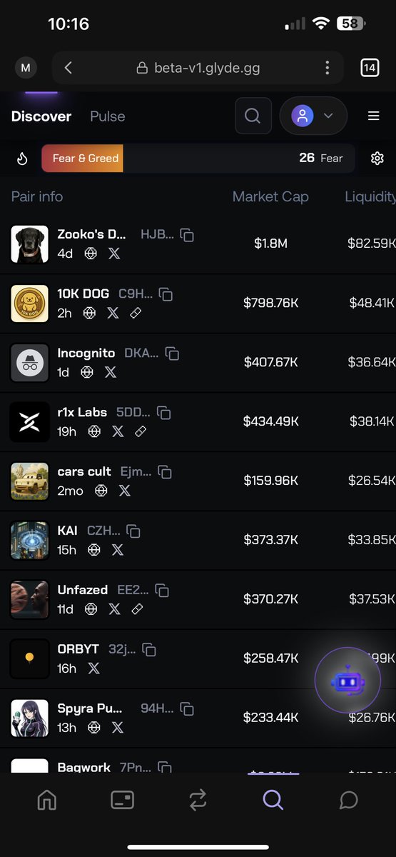 Gotta thank the brother <a href="/Jeremybtc/">Jeremy</a> for the code hookup on <a href="/GlydeGG/">Glyde</a> 

Testing out the mobile version to see if I perfer that or the labtop for trading on the go .