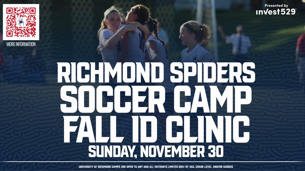 Still some spots open for our Fall ID Clinic on Sunday November 30th. Register today to secure a spot! Go DERS! 🕷️⚽️