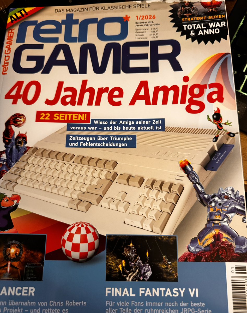 Gleich reinschauen ins neue #retrogamer 👍🏻
<a href="/RetroGamer_de/">Retro Gamer</a> 
#Amiga #retro
