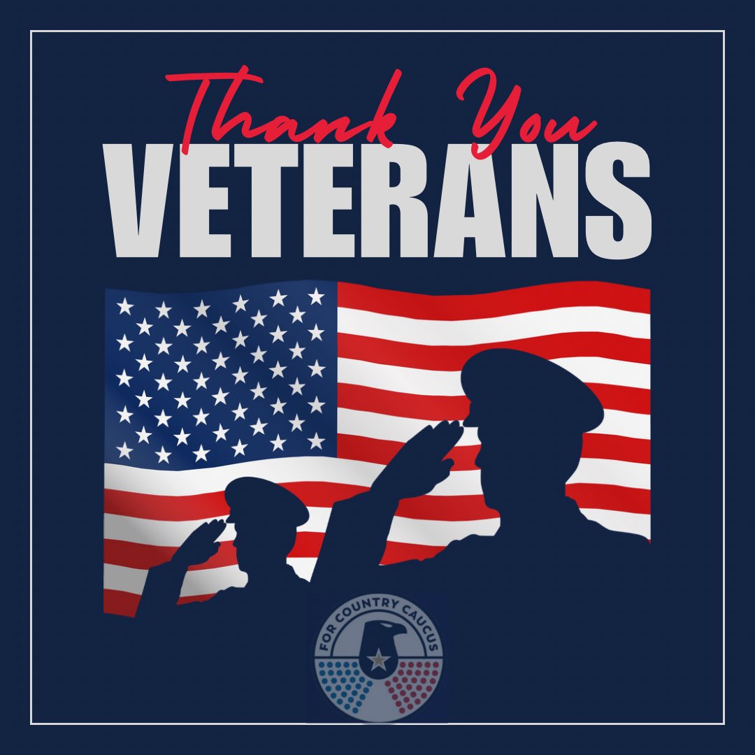 Country over politics. Service over self.

Today - Veterans Day - we celebrate the courage and sacrifice of all who have worn our nation’s uniform - those who stood ready to defend freedom, protect their brothers and sisters in arms, and keep America safe.