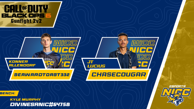 NICCeSports's tweet photo. 🎮 Huge shoutout to our NICC Esports Call of Duty: Gunfight 2v2 team! 
They went on an incredible winning streak and finished at the top of the league standings this season! 
Proud of their hard work both in the arena and in the classroom. 🏆🔥
#NICCEsports #CallOfDuty #NJCAAe https://t.co/oR8raWbGsd