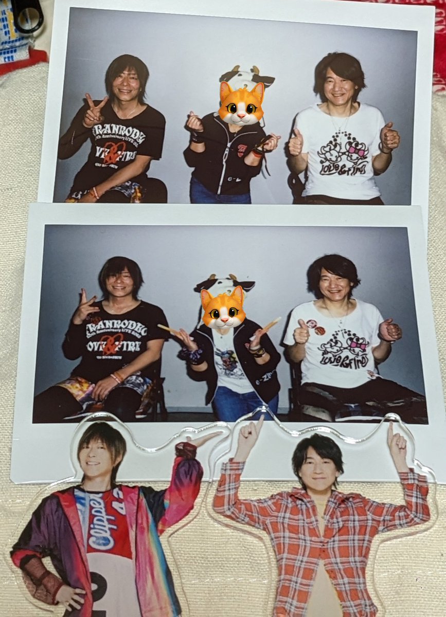 kamonyomu's tweet photo. 『よかったな、お前ら。俺たちを追っかけてて。』
クセ強な、ツッコミどころも無茶苦茶あったライブ中休み映像のこのセリフが最高&全てやったね
マジでそれ!🤣🤣しか言えなかったわよ
まだまだおっかけるぜまってろよ🐮🐮🐮🐮🐮
お二人共、サポメンの御三方もお疲れ様でした!
#GRANRODEO
#G20th https://t.co/stlw3h5Qz2