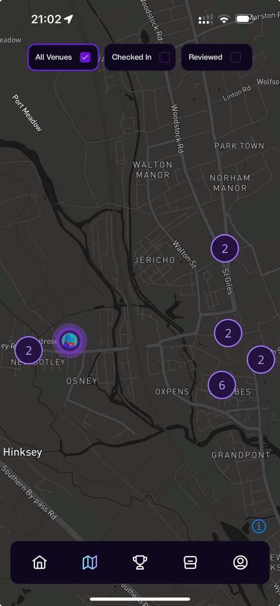 We have a map!!
It does not only show your own checkins and reviews, but you can also filter on all activity worldwide!

In the future we will introduce filters to see where your friends have been, and even focus on fellow community members!