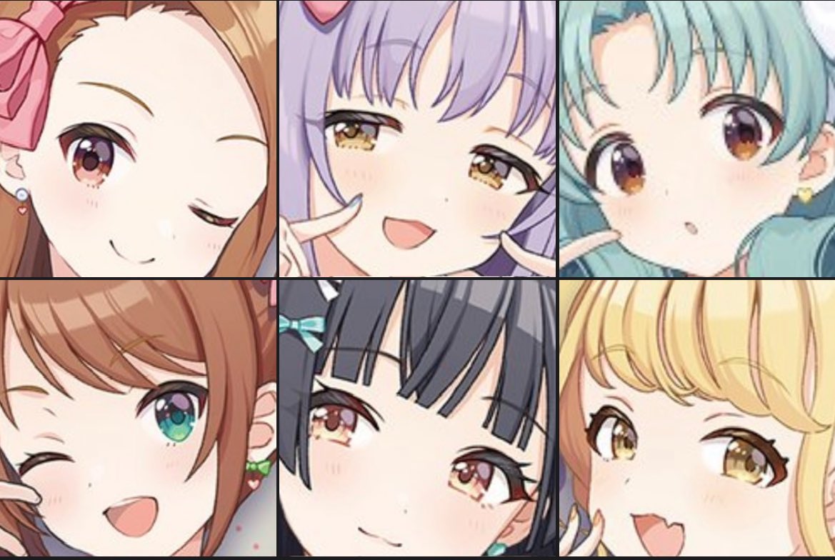 各ブランドの目元の特徴を捉えた上で自分の絵柄に落とし込むしぐれういやばい