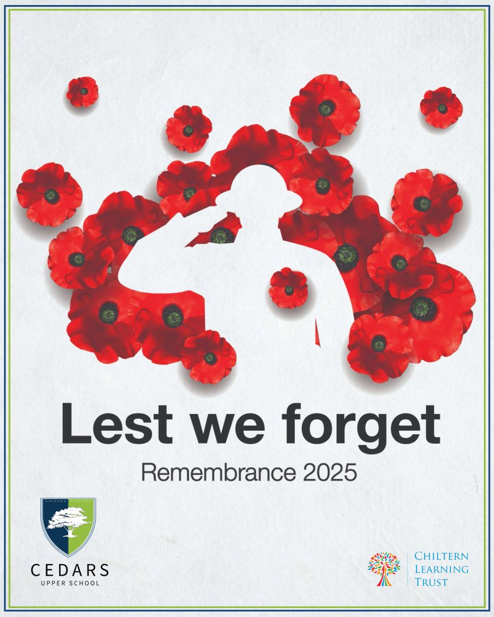 Cedars_Upper's tweet image. Today, Cedars Upper stands together in quiet reflection to mark Remembrance Day.
At 11:00 AM, we will observe the 2 Minute Silence. It is a moment to remember the extraordinary bravery &amp;amp; profound sacrifices made by those in the armed forces, past and present.
We remember them.🌹