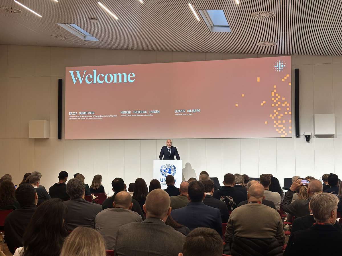 "Effective, responsible &amp; accountable governance is not possible without access to reliable information. This is why information integrity is a key focus of UNDP’s work" <a href="/HenrikLarsenUN/">Henrik Fredborg Larsen</a> Nordic Director at <a href="/IMSforfreemedia/">IMS</a> &amp; <a href="/DanishMFA/">Denmark MFA 🇩🇰</a> conference on digital democracy <a href="/UNCityCPH/">UN City Copenhagen</a>