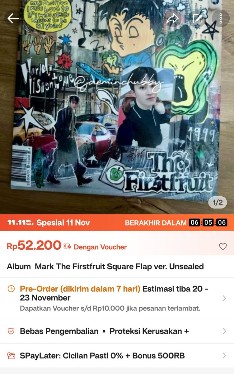 wts album mark square flap ver. unsealed fullset.
dom jateng, bisa langsung dico
lagi ada diskon khusus 11.11 🫶🏻

💙 id.shp.ee/u55BHZq