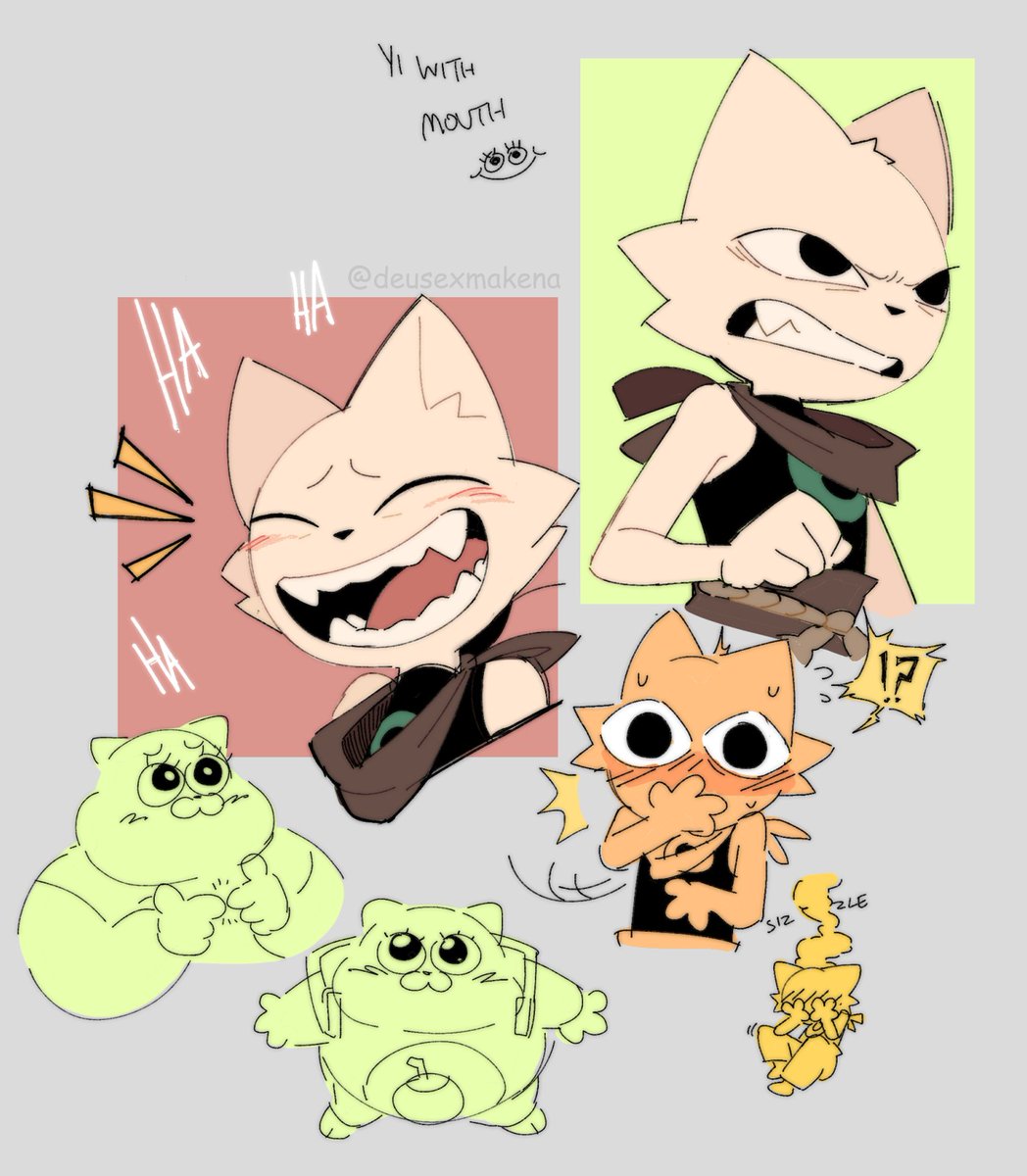 #NineSols #NineSolsAU i'm convinced that when he ever does actually open his mouth he should have big stupid teeth