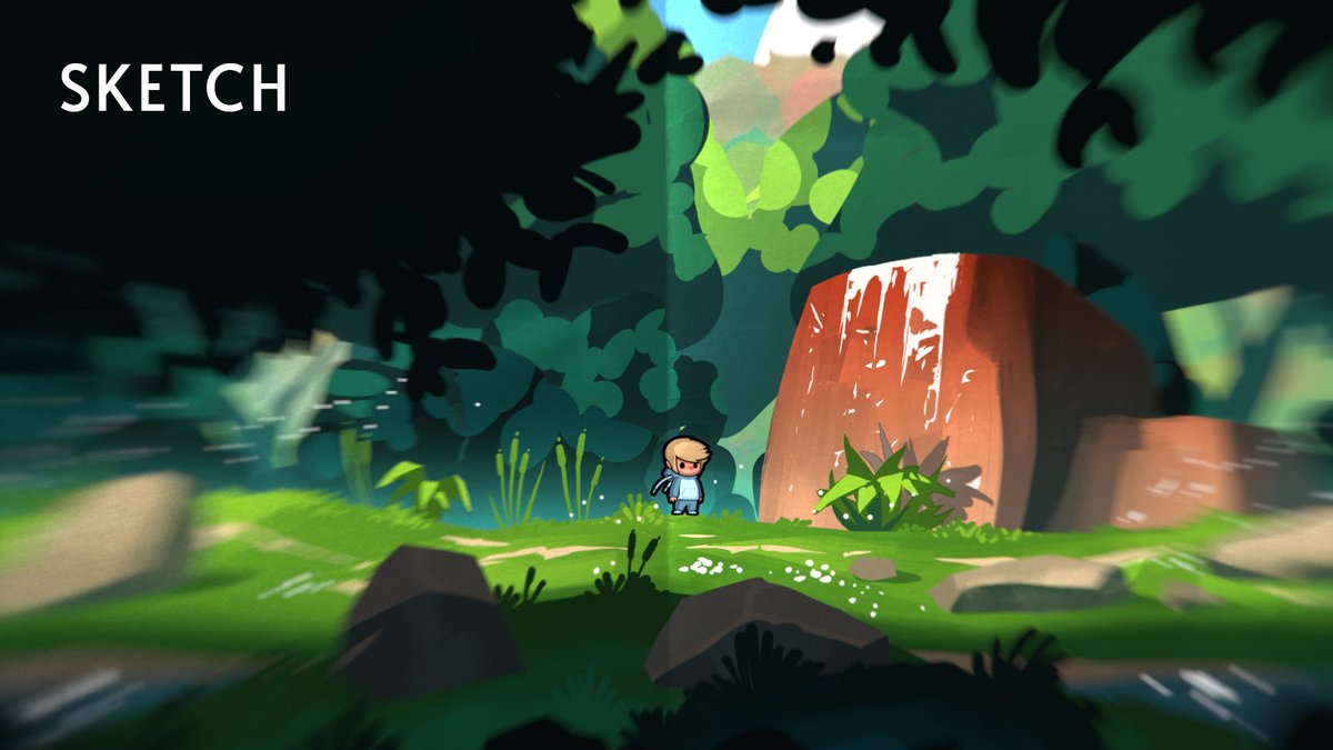 eo_ku3's tweet photo. We start level art with a @Photoshop sketch, then bring it to life in UE5 🙌

Level art here means overpainting the level designer’s blockout. Love seeing the before and after 👀

#unrealengine #indiedev #sketchgame https://t.co/E2pHoFFmve