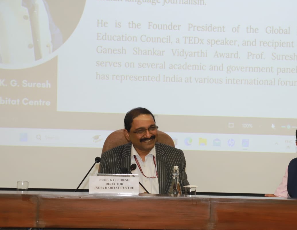 LokSabha_PRIDE's tweet image. 🎤 Prof. (Dr.) K.G. Suresh, Director, India Habitat Centre (IHC).

Also seen in the picture is Shri P.K. Mallick, Director, @LokSabha_PRIDE.

@kg_suresh

#PIP #PIP25 #PRIDE #LokSabha #ParliamentofIndia #ITEC #MEA

5/n