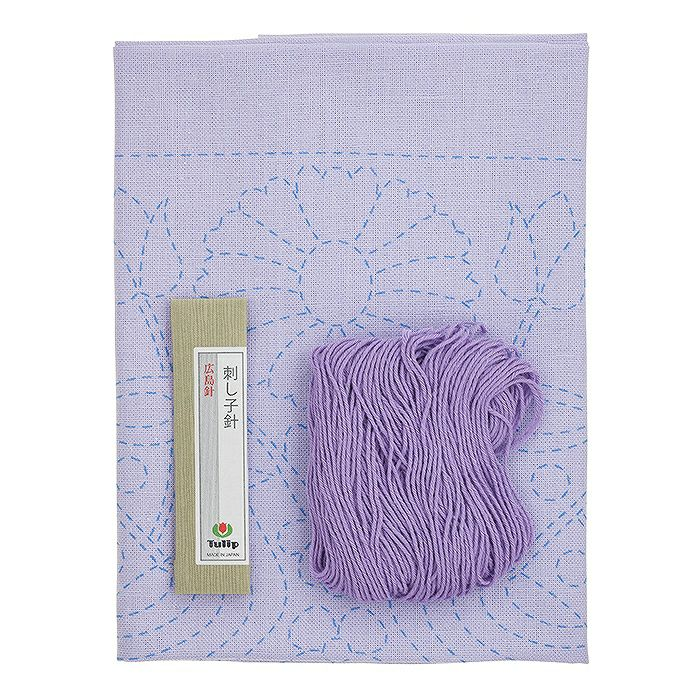 ✤ 紫系チューリップ刺繍レースのマルチケース ✤ SA015 ハンドメイド