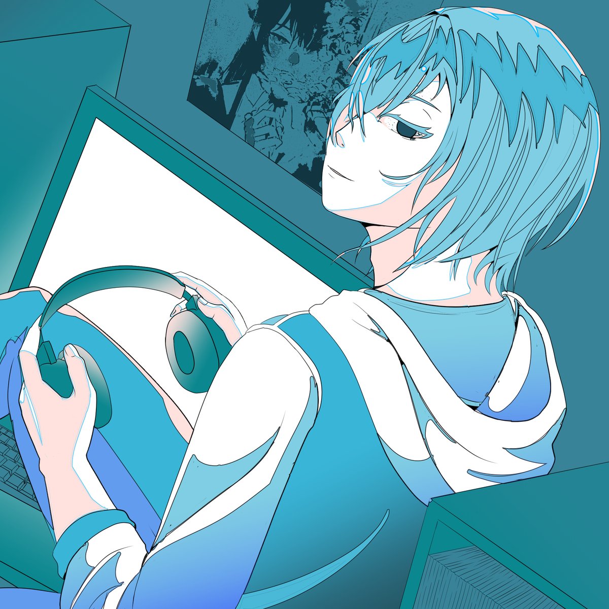 友達にコミッションして作ってもらったオリキャラです！ やばいくらい満足してる！！ ガチで言葉が出ないほど嬉しい… 😭<a href="/deez_viz/">Viz ( ART COMISSION OPEN )</a>   
Background poster art by : <a href="/Eien_001_/">Eien</a> 
| 
Ini OC yang aku commis ke temenku Puasss banget asli (:
Serius! Aku sampe gak bisa berkata-kata saking puasnya😭