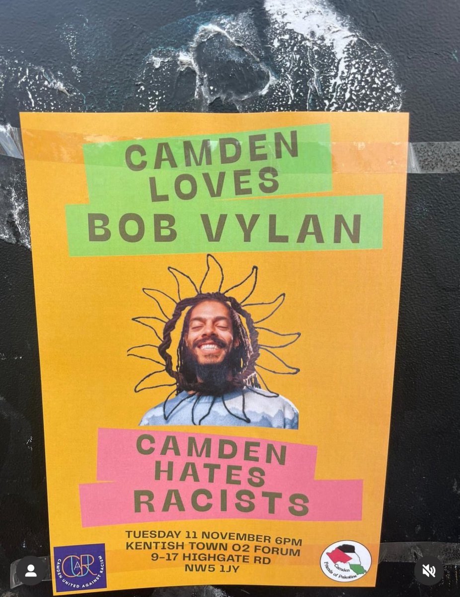 joshxhowie's tweet image. ‘Camden loves racists.’
‘Camden hates racists.’

Camden may be confused. Jews aren’t. 
We’ll be at @O2ForumKTown 6.30 tonight to protest this Jew-hating prick.