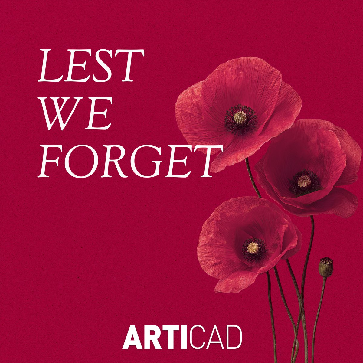 ArtiCADDesign's tweet image. Today, we pause to remember and honour those who served and sacrificed. Lest we forget 🥀