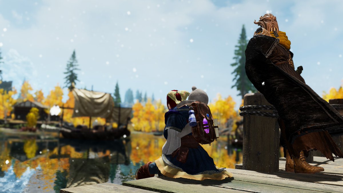 14周年おめでとうございます！🥳
僕は2018年からプレイしてる新参者ですが、弊先輩とデイジーちゃんの旅も5年目に突入しそう…なのにまだ飽きる気配がありません。AEのクエストもまだ全然消化してないので、二人の旅はまだまだ楽しめますね😇

これからもどうぞよしなに☺️  #skyrim #スカイリム