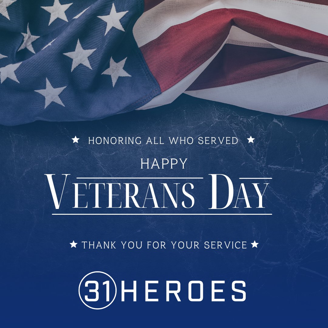 Honoring our veterans today and every day. Thank you for your service.
#VeteransDay
#ThankYou

There is still time to mark this day by participating in Bart's Mile.
classy.org/event/barts-mi…