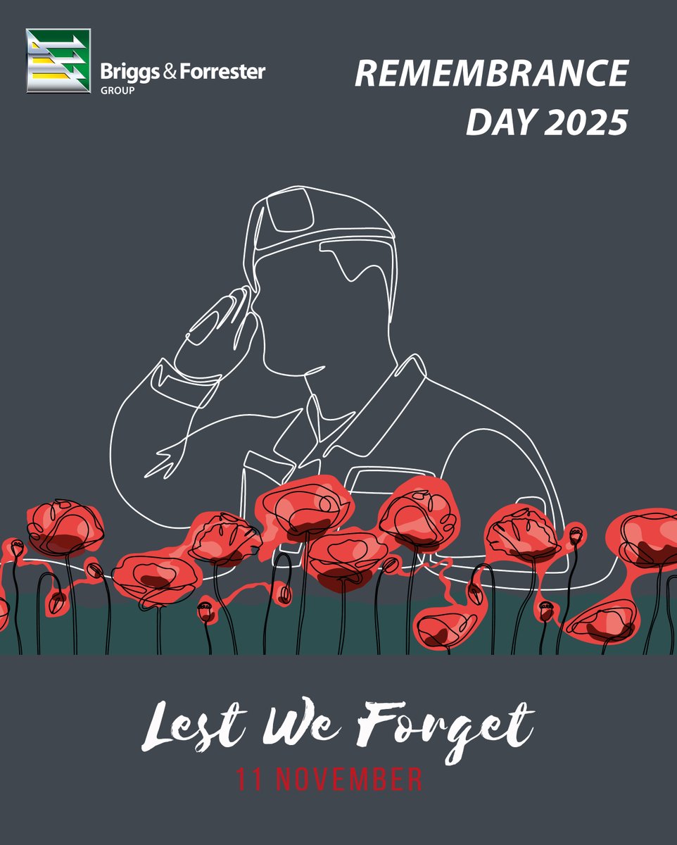 BriggsForrester's tweet image. TODAY WE PAUSE TO REMEMBER

On this Remembrance Day, we honour the courage, sacrifice, and service of all those who have served—and continue to serve—in times of war, conflict, and peacekeeping.
#Excellenceateverylevel #RemembranceDay #LestWeForget #HonourAndRemember