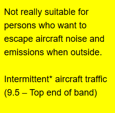 📢 Evidenced based Aircraft Noise interpreter.

After 5+ years of continuous research we now offer a very clear 3 level Suitability recommendation for all assessed UK Postcodes based on a 1,2 or 3 mile radius.
 
Try &amp; share @ aircrafttrafficsurvey.com/?page_id=3197

We would like your feedback.