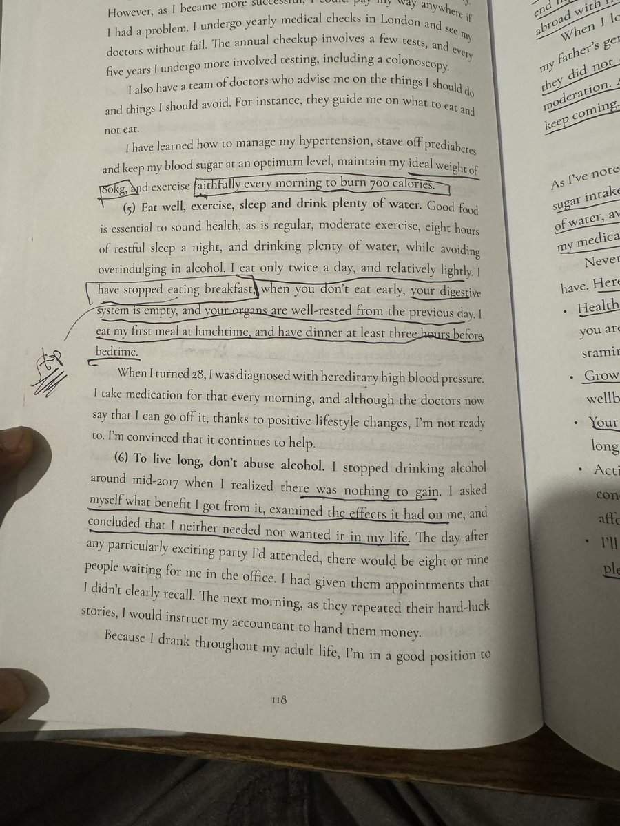 Oludeewon's tweet image. Those of you who don&apos;t believe @aproko_doctor when he said Alcohol has no single health benefit, read what a billionaire Femi Otedola @realFemiOtedola says about it in his book.

What did you learn?