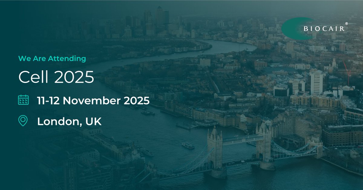 Biocair's tweet image. We are live at Cell 2025, and ready to discuss how we help shape the future of advanced therapies! 🙌

Get in touch to learn how we can support your advanced therapy development: hubs.li/Q03SpJ8-0

#LifeSciences #Logistics #CellGeneTherapy