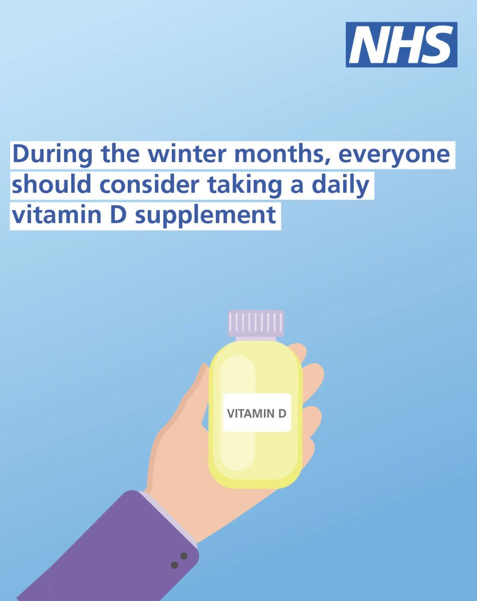 The UK’s NHS (National Health Service) has reminded the UK population that from October to March, sunlight alone isn’t enough for our bodies to produce the vitamin D we need. To keep bone and muscle healthy, it recommends everyone to take a daily supplement of 10 micrograms of