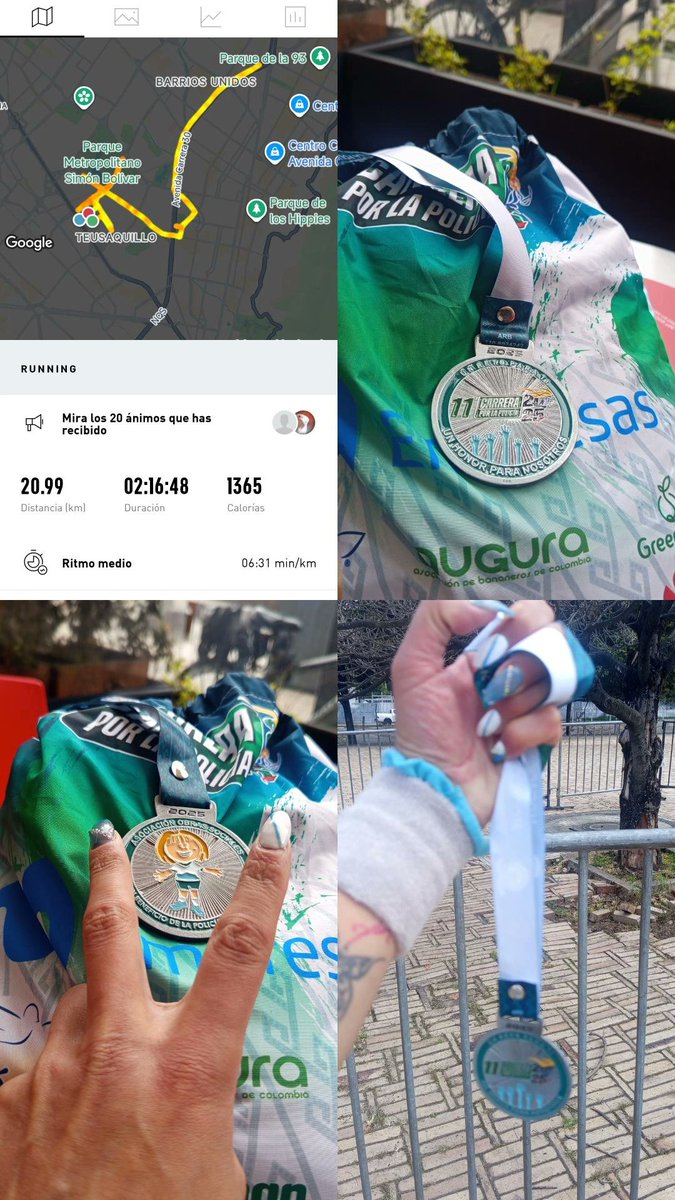 nicomontesb's tweet photo. En Enero empecé un proceso muy lindo que 
Me ha costado lágrimas 
Momentos dónde quisiera 
Parar y después 10 meses 
Después correr por 2da
Vez 21 kilómetros y bajar mi PR solo puedo decir Gracias a todas esas Personas que han sido Parte de él 💜 https://t.co/V7DbaFVoBU