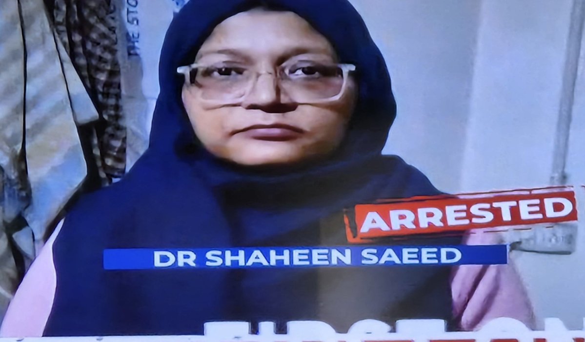 mkyindian's tweet image. Arrested UP Doctor Shaheen Saeed Was Tasked With Setting Up Jaish&apos;s Women Wing In India

#DelhiBlast #WhiteCollarTerrorModule #Jihadists #JaishTerrorists