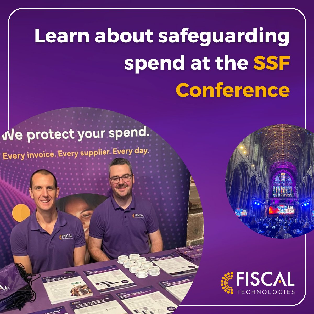 FISCALTec's tweet image. Our team are all set up at the @ssforumuk Conference in the stunning Chester Cathedral!

The team are on hand to speak about safeguarding spend as a shared service, fraud and duplicate detection, supplier cleansing and statement reconciliation automation.

#SSForumuk25