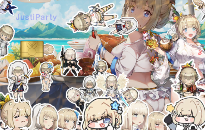 ごちゃっと、わちゃっと、プールパーティ（笑）

最早プールパーティの中のプールパーティと言っても過言では無い（過言w）

これだけユーティいるなら、レピとオリビエは絶対末っ子を見守りたいだろうと思いお忍び追加

運営さん、この指とーまれ☝️笑

#ブラダスIDカード