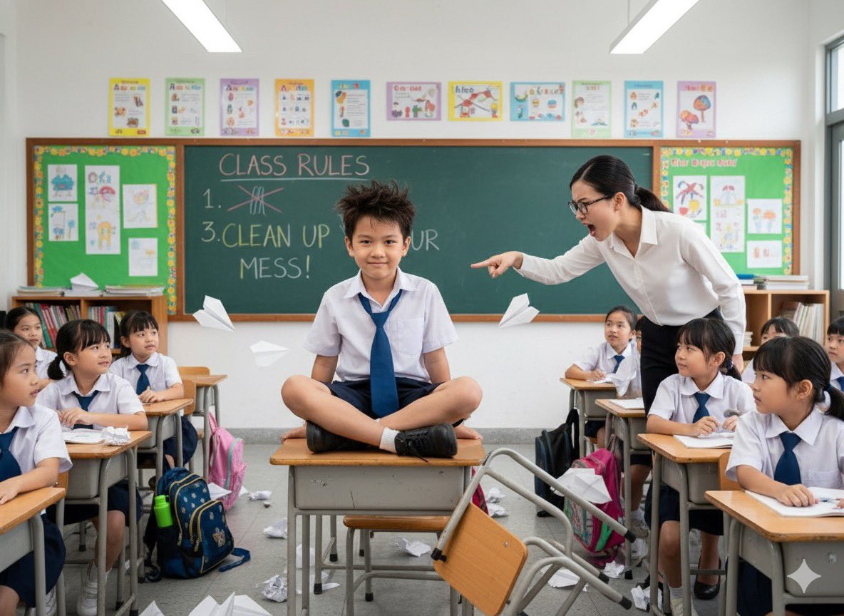 Ký ức mùi phấn trắng năm vào lớp một.

Hồi vào lớp Một, mình học cô Bích Vân. Cô nhỏ người, tóc lúc nào cũng cuộn gọn sau gáy, mặt uy nghiêm và có cái giọng đặc rệt Quoảng Nôm. Cô hay mặc áo dài màu nhạt, mà chẳng hiểu sao mỗi lần cô đi ngang, cả đám nhỏ