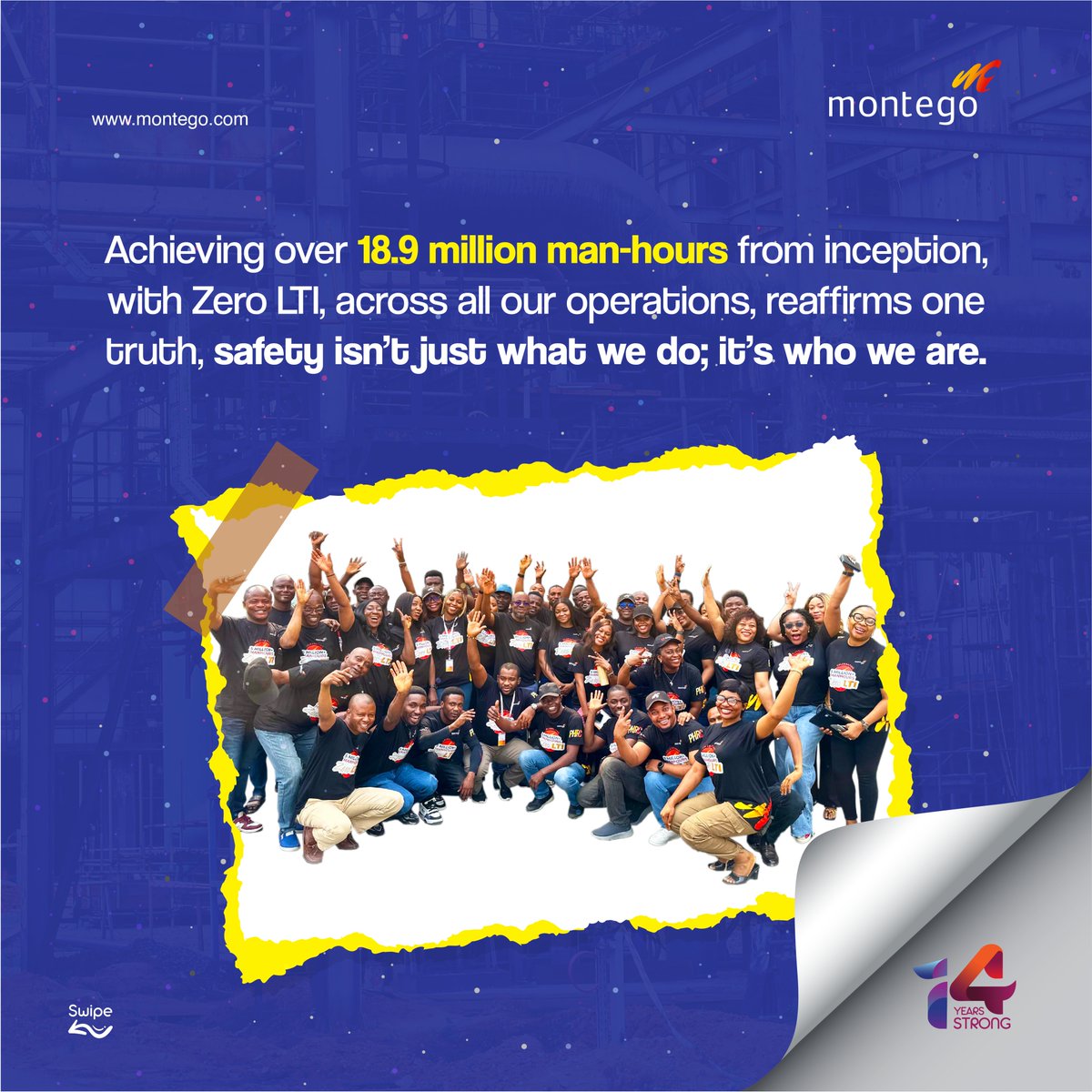 MontegoGroup's tweet image. Here’s to every hand that’s built, every mind that’s innovated, and every moment that’s made us stronger.

14 Years Strong: Built on Safety. Evolving Together. Growing Beyond Borders.

#14YearsStrong #BuiltOnSafety #EvolvingTogether #GrowingBeyondBorders #MontegoIs14