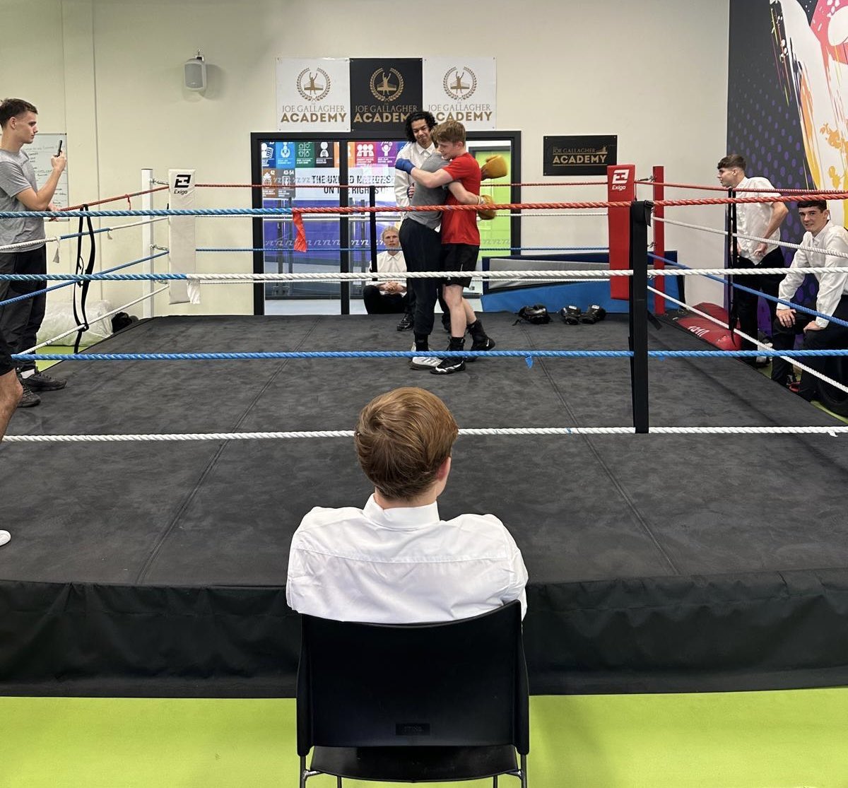 <a href="/thejgacademy/">TheJoeGallagherAcademy (VLUK )</a> students delivered Unit 11 of their Academic qualification ‘Rules, Regulations &amp; Offciating in Sport’ in the gym via a technical sparring competition 🥊 
#boxing #Education #NextGen #VLUK #thejoegallagheracademy